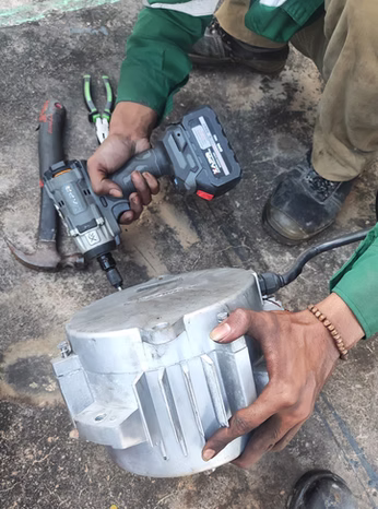 Chiller Fan Motor Bearing Replacement - Photo 4